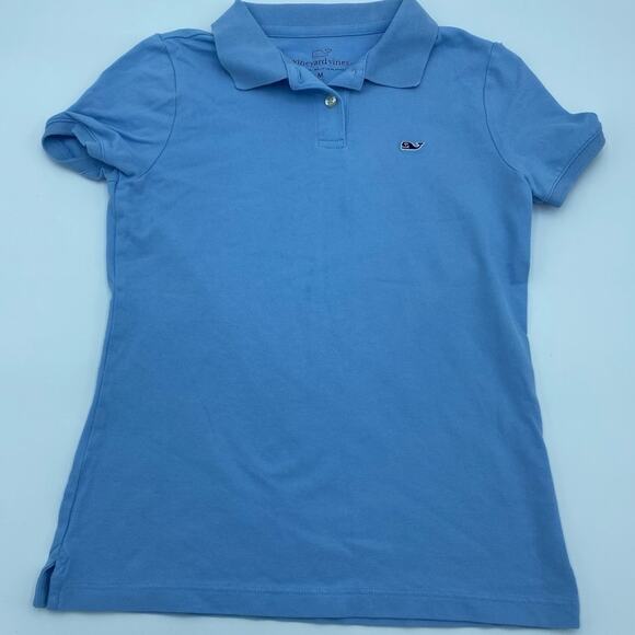 Vineyard Vines X Target Light Blue Short Sleeve Polo Shirt - 10/12 - Picture 1 of 4